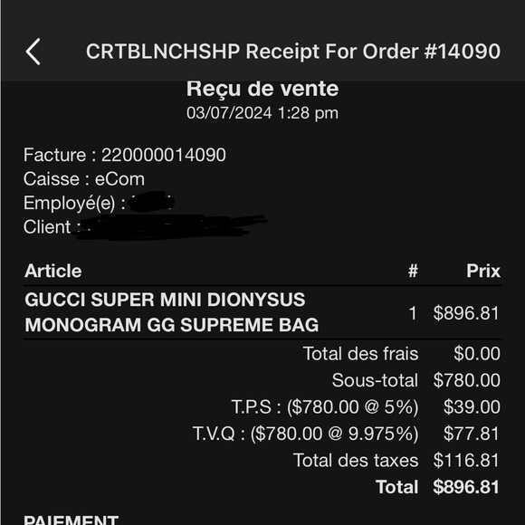 Gucci Super Mini Dionysus Monogram GG Supreme Bag - Picture 7 of 7